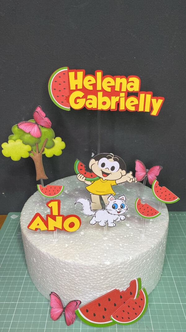 Topo de Bolo - MAGALI (3D)